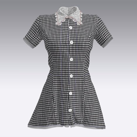 Houndstooth Dress